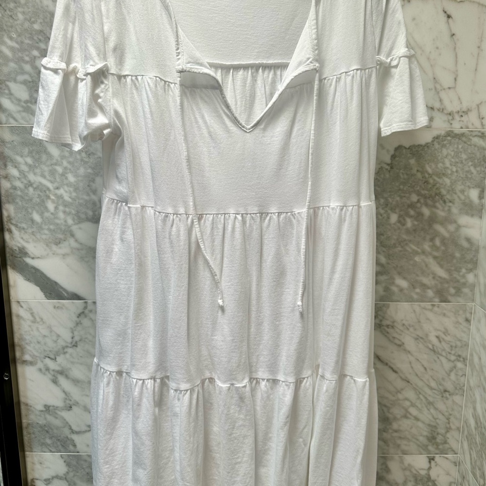 J. Crew White Cotton Dress